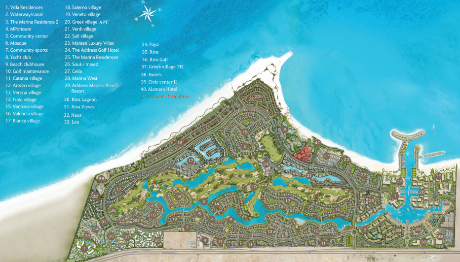 Al Alamein Residences الماستر بلان
