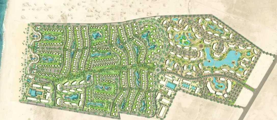 Beach chalets – Seashore الماستر بلان
