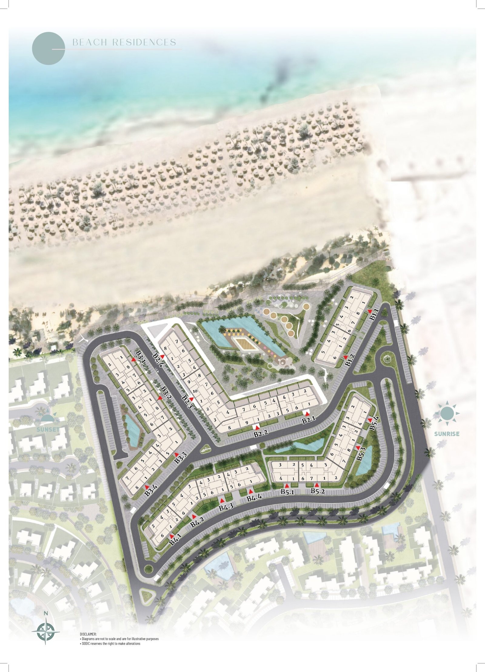 Beach Residence-June الماستر بلان