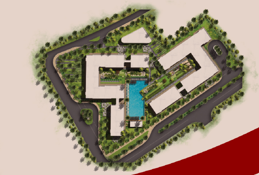 The Red Residence الماستر بلان