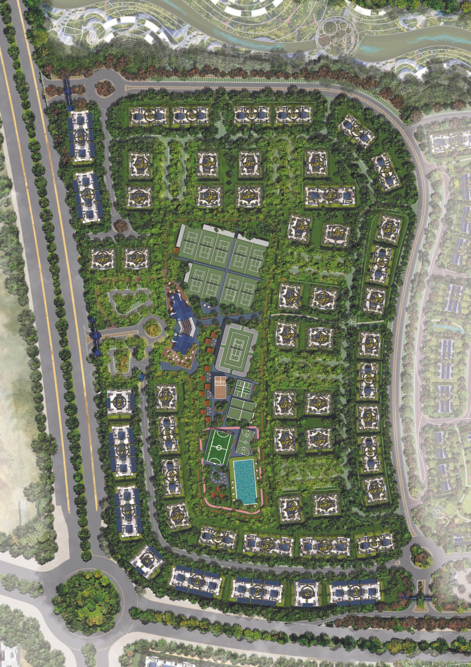 Club Park – Aliva master plan