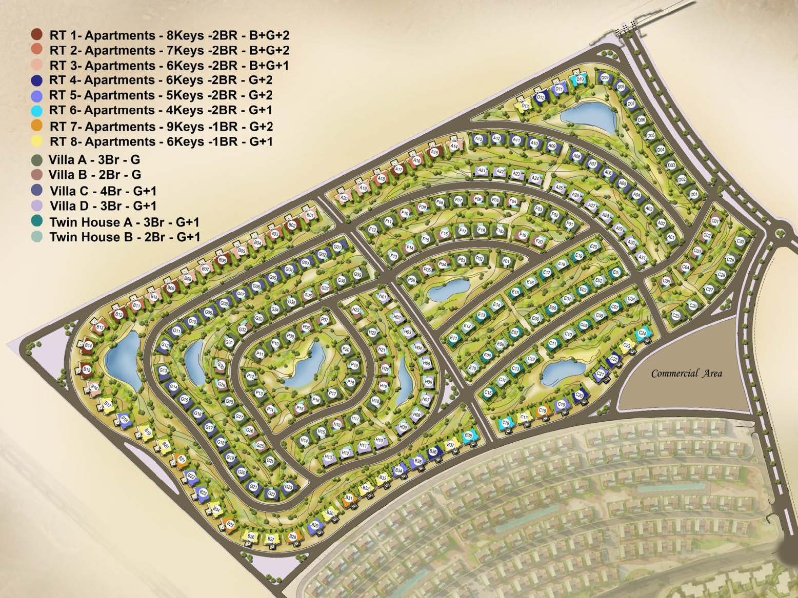 Greens Baywest Valley الماستر بلان