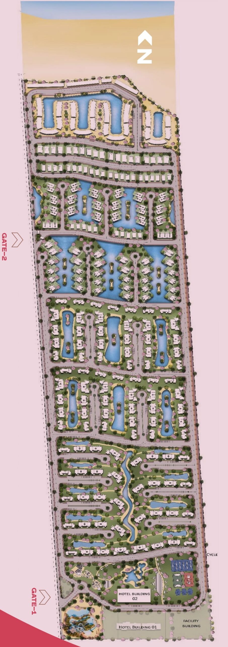 Hacienda Waters الماستر بلان