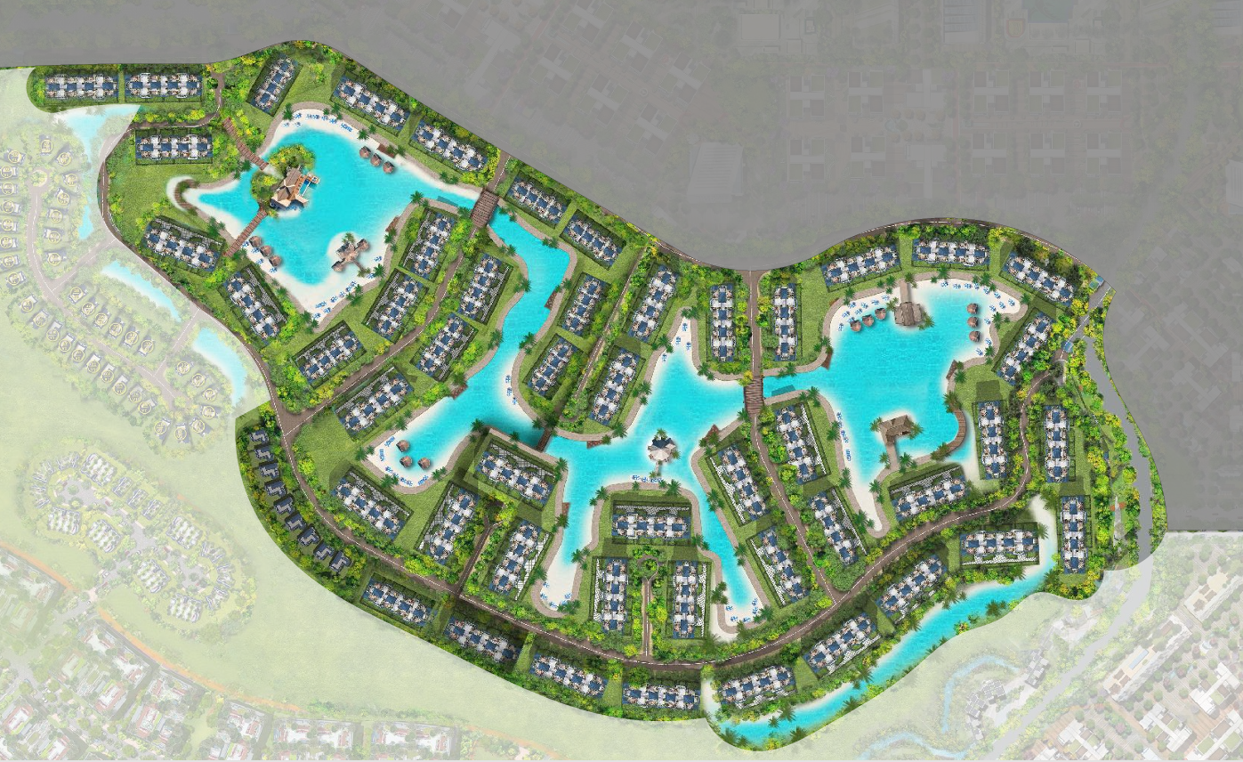 Lagoon Beach Park Mountain View I City New Cairo الماستر بلان
