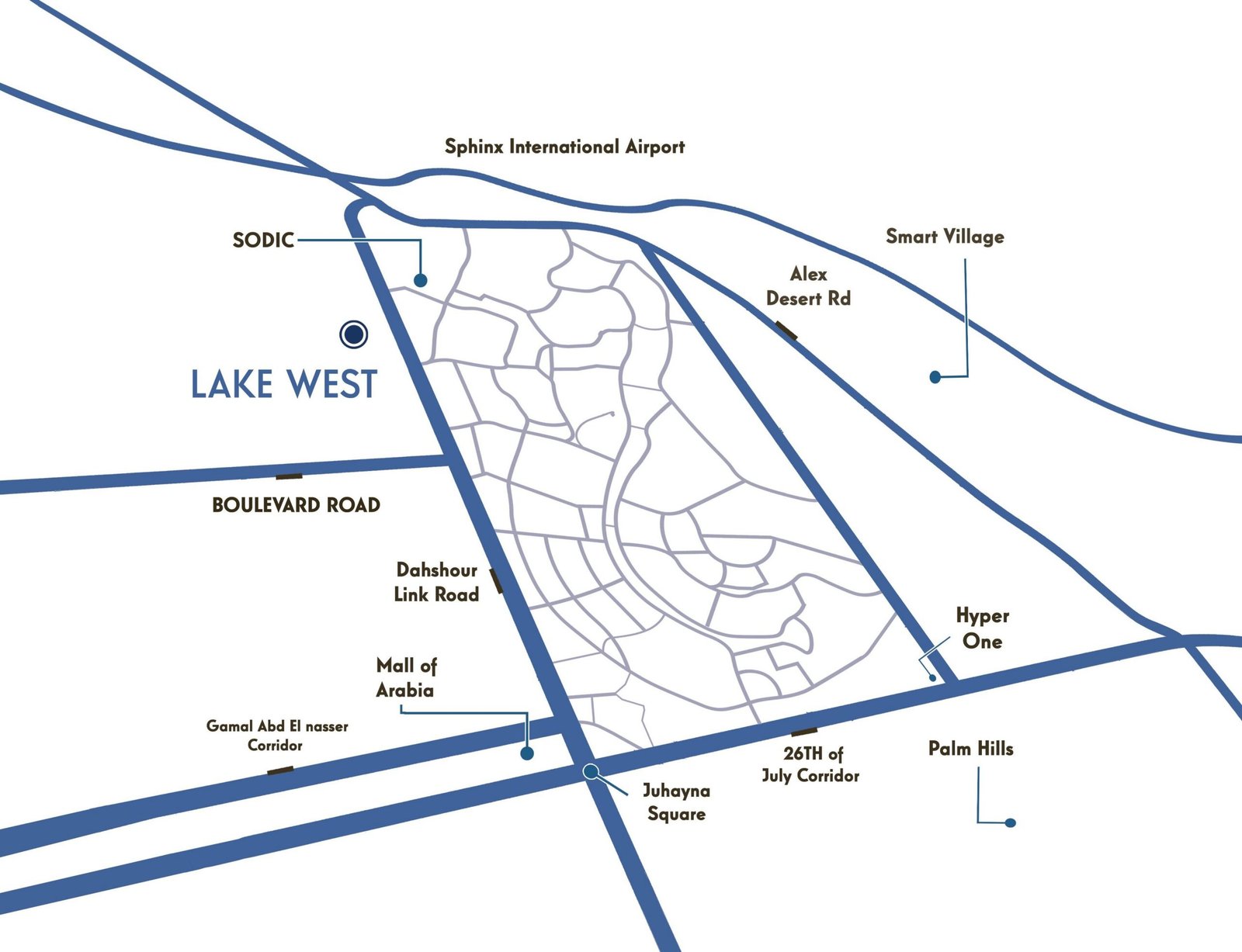 Lake West الماستر بلان