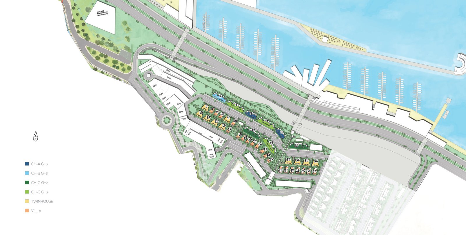 Marina Residence Il Monte Galala master plan