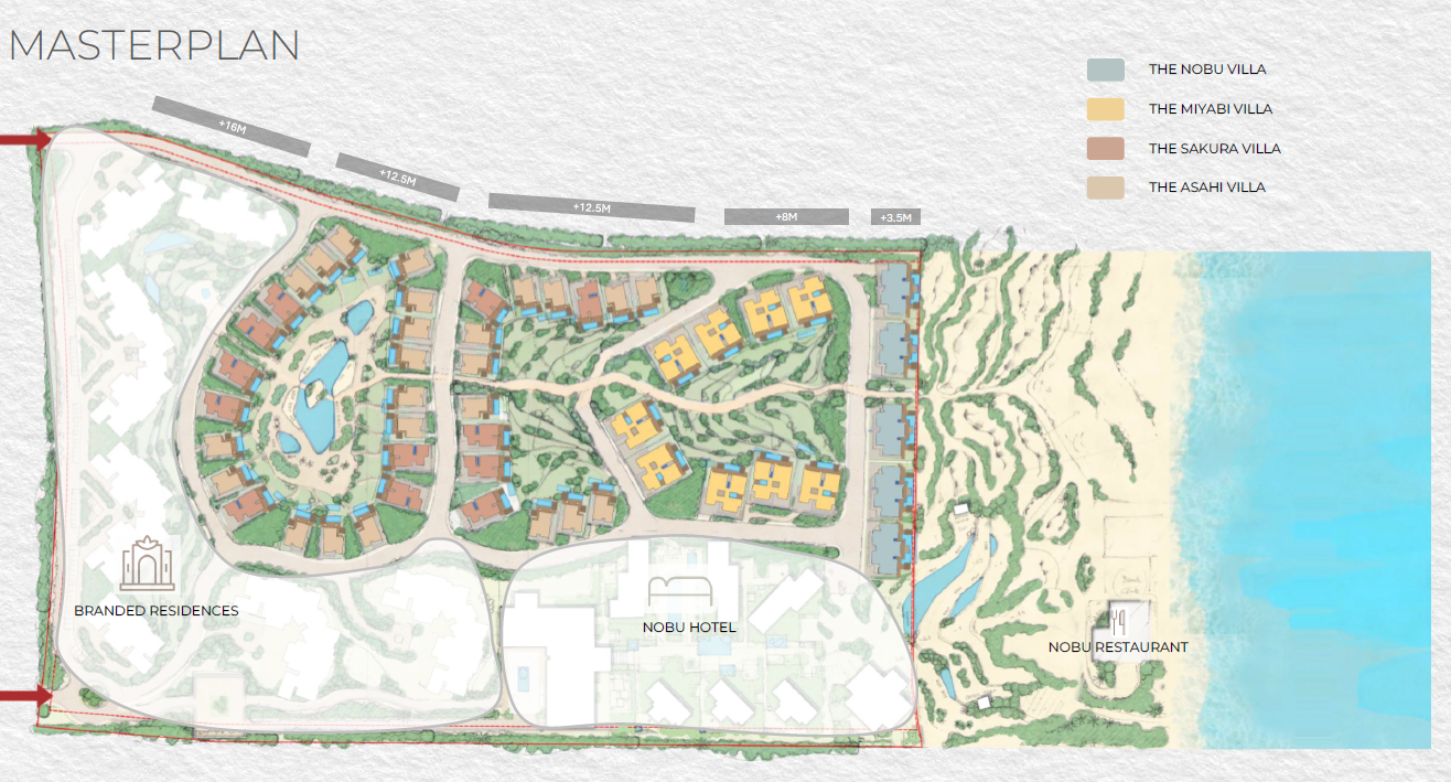 Nobu Branded Villas – Ogami master plan