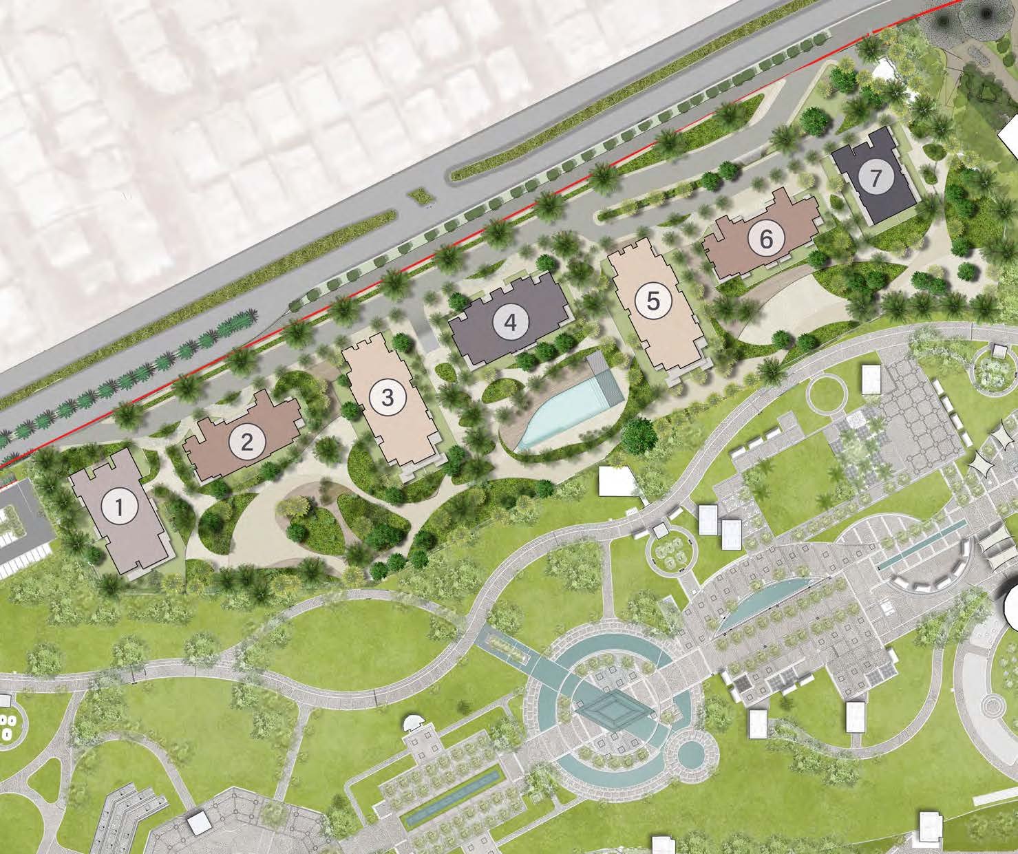 Park Side Residences الماستر بلان