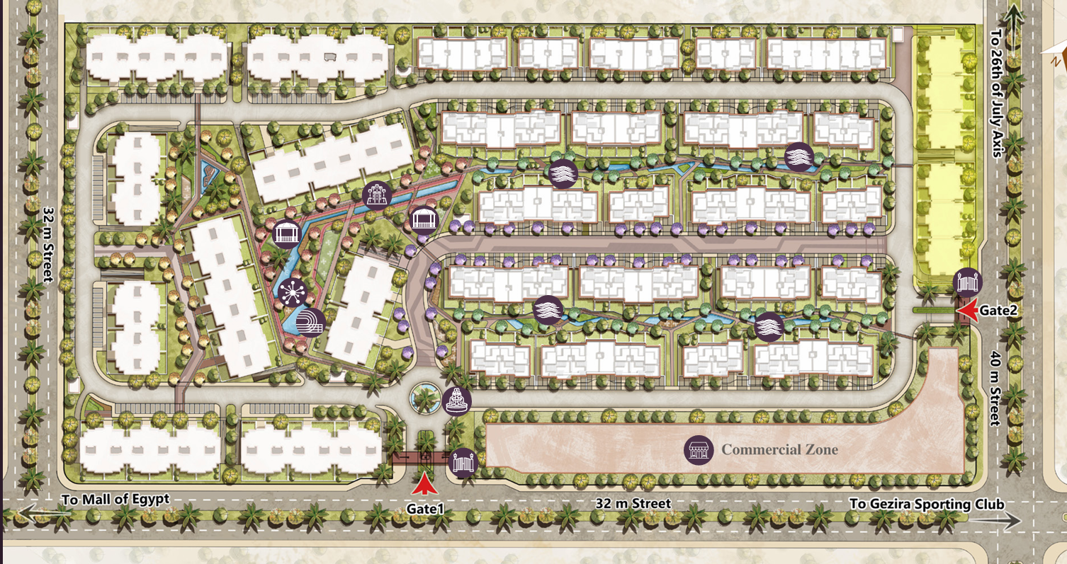 Spire – Club Hills master plan
