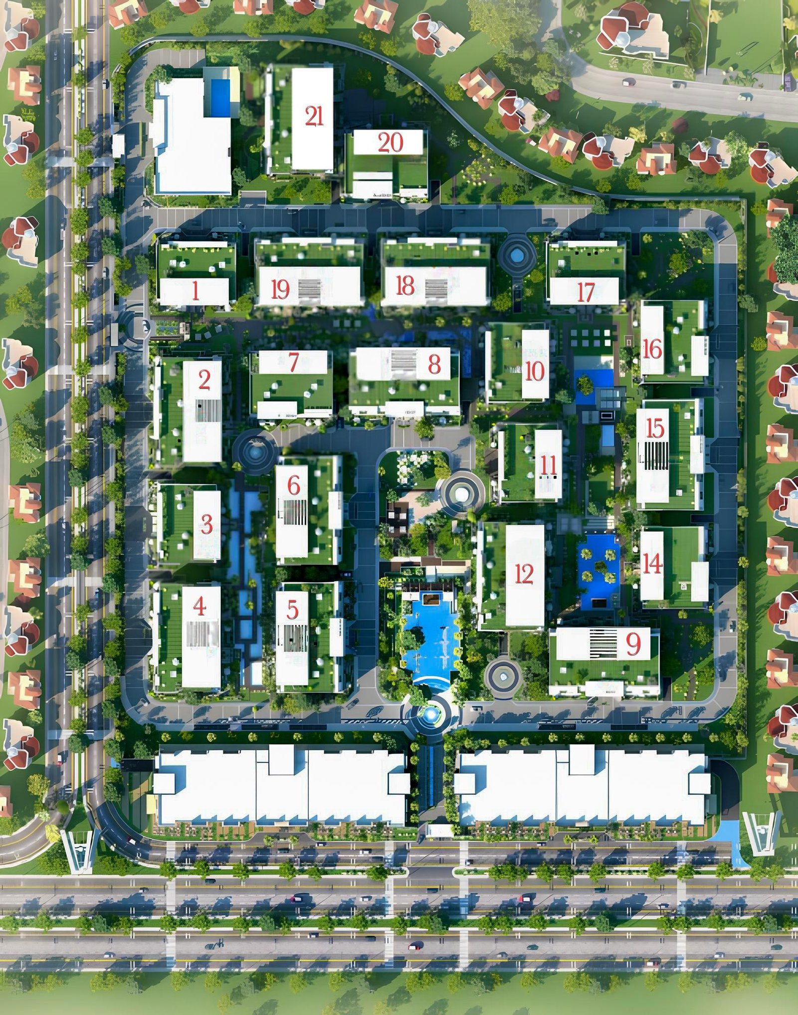 The Waterway – New Cairo الماستر بلان