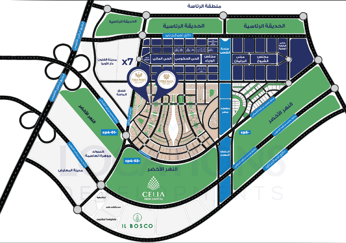 Vida Mall Down Town الماستر بلان