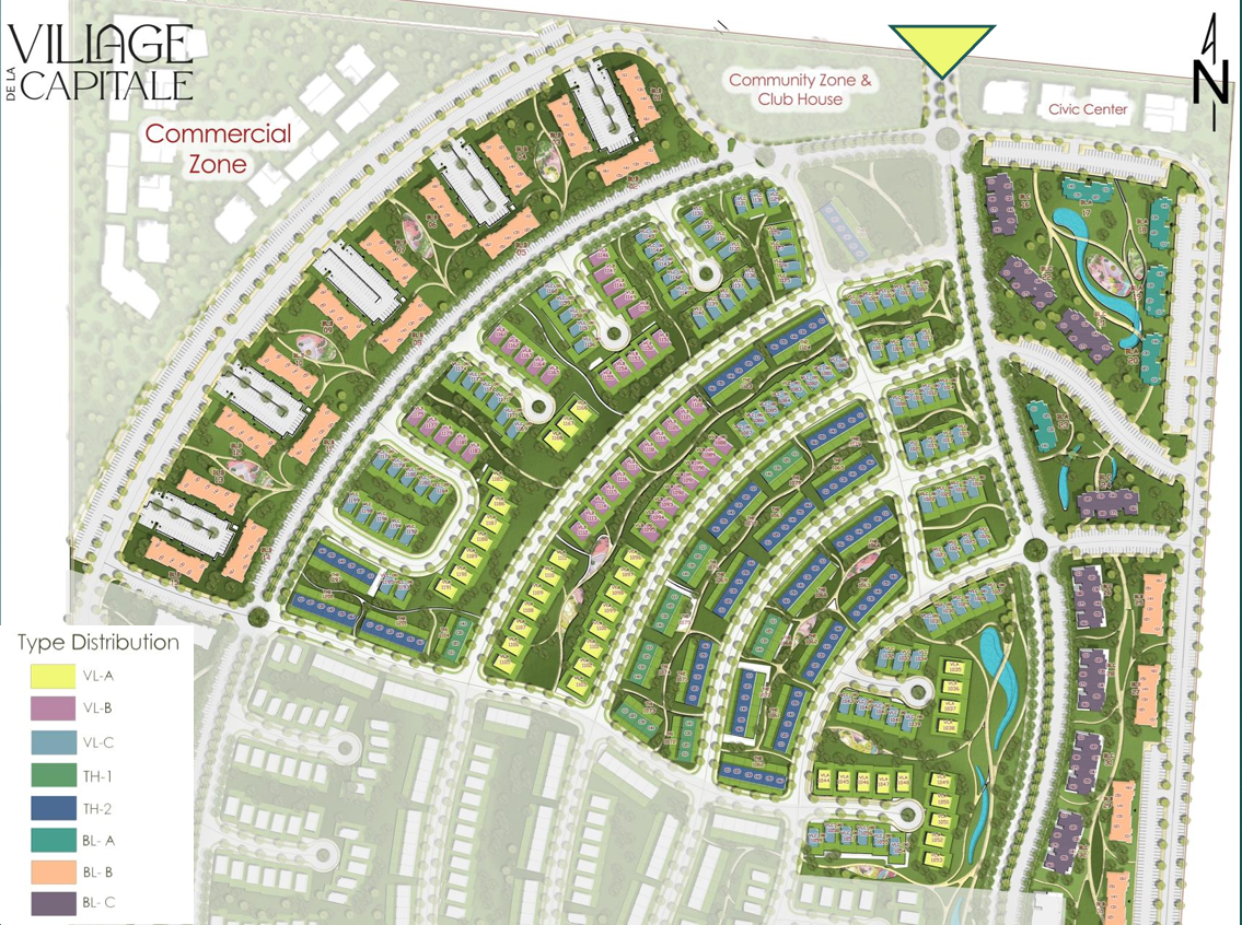VILLAGE DE LA CAPITALE-Phase 1 master plan