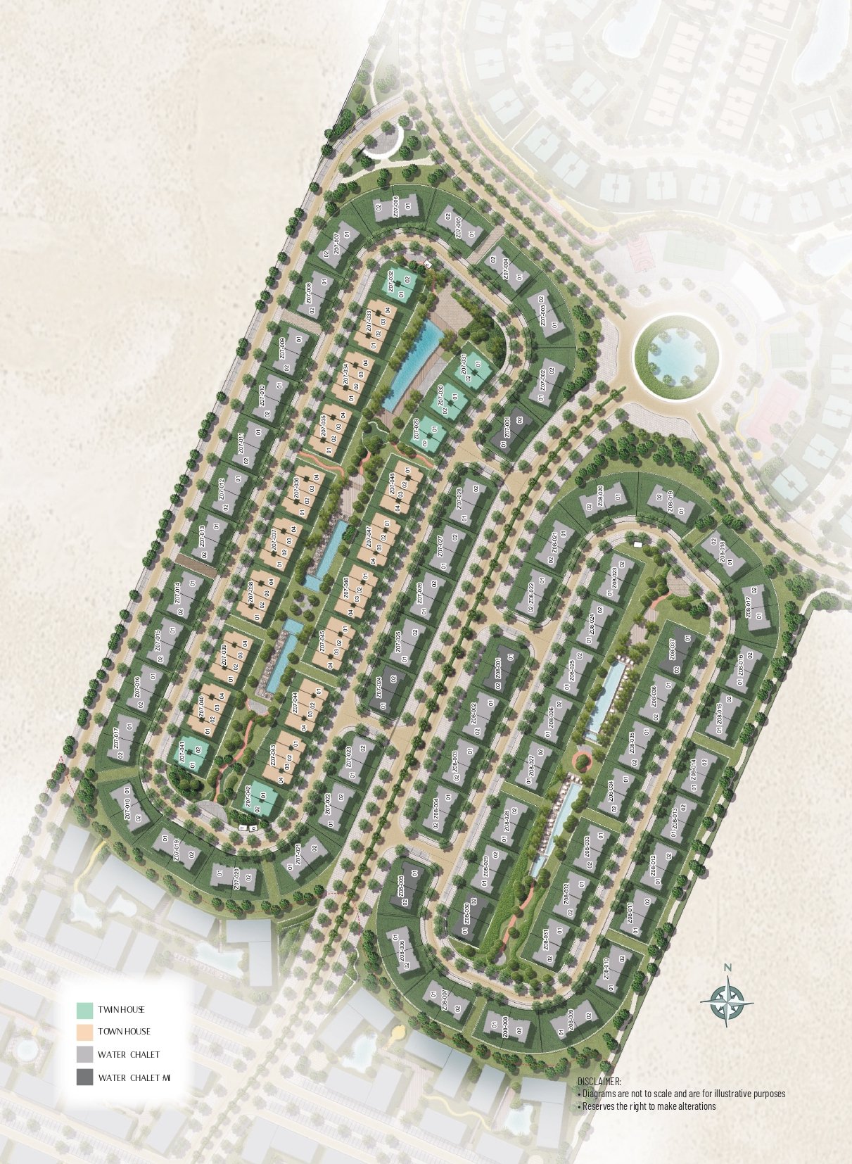 Water Chalet – Ogami master plan