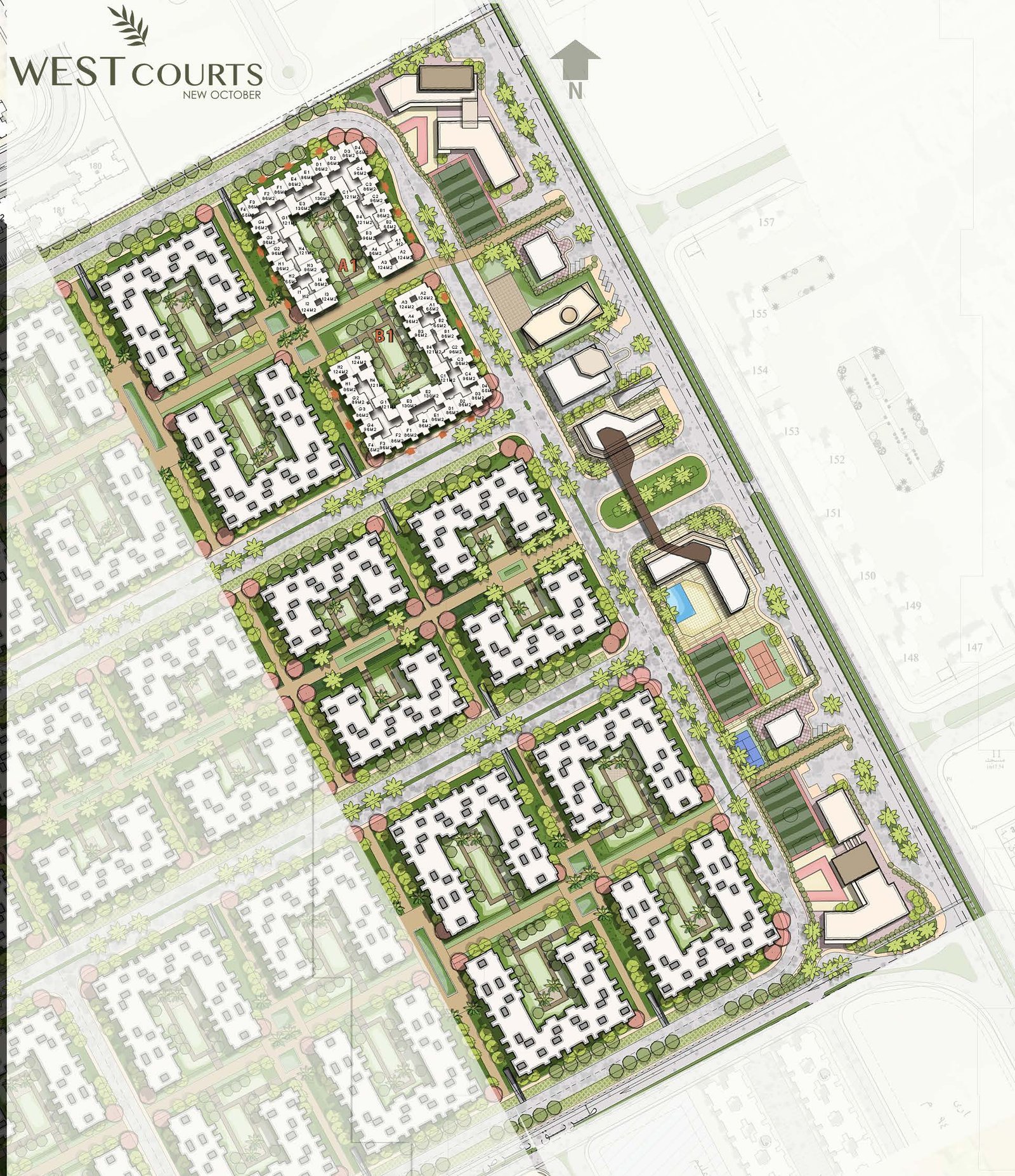 West Courts New October الماستر بلان